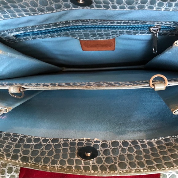 Vintage 70’s Mario Valentino Croc Hand Bag - Picture 4 of 16
